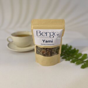 alt="chá de ervas medicinais para dormir Bergo Botica infusão natural artesanal"